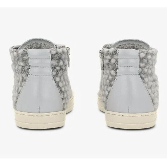 P448 Sneakers Womens Size 7 Gray High Top Lace Up Sneaker Shoes - Picture 3 of 11